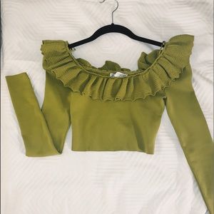 Zara green long sleeve